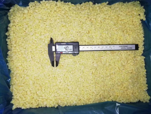 Sinocharm HALAL KOSHER Fresh 4*4mm Chinese IQF Diced Ginger Supplier 1kg Frozen Ginger for Spices