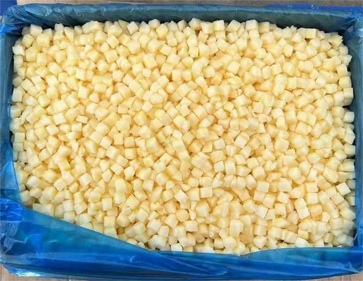 China New IQF Frozen Diced apple Cubes Dices Slice 10mm 6mm Fuji apple Fruits Pear Kiwi mango Pineapple Blackberry Black Currant