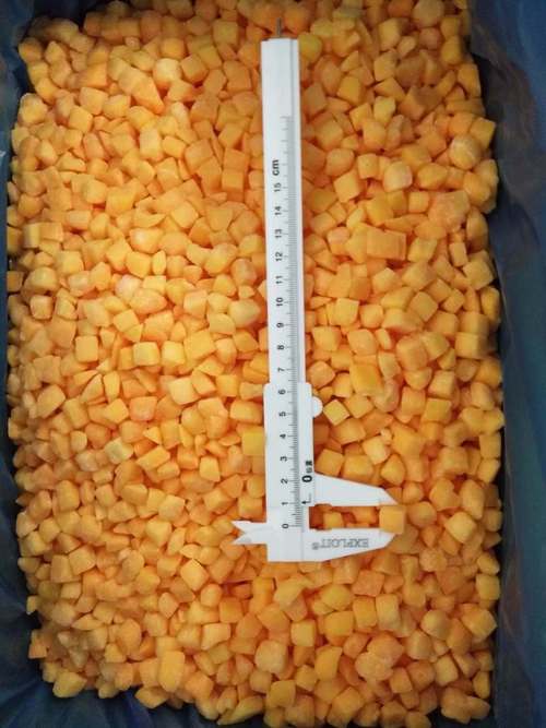IQF Biol&oacute;gicos Pisco amarillo en cubitos Frutas congeladas en granel Envasadas Pulpa de agua Cubos enteros y mitades Sabor dulce Conservado 2