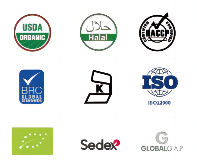 Productos calientes Precio de f&aacute;brica Color blanco Certificados BRC HACCP Vegetales congelados IQF Ajo org&aacute;nico 6