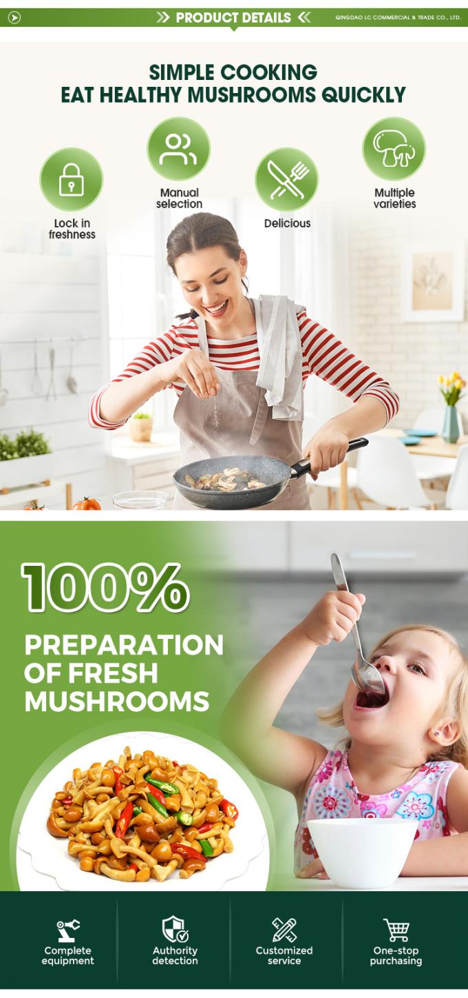 H&uacute;ngos org&aacute;nicos cultivados silvestres saludables naturales nutritivos frescos H&uacute;ngos enteros congelados IQF Nameko congelado 2