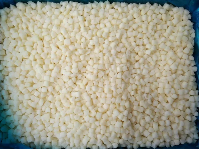 China Nuevo IQF congelado Manzana en cubos cubos en cubos cortar 10 mm 6 mm Manzana de Fuji Frutas Perra Kiwi mango Ananas Blackberry grosella negra 1
