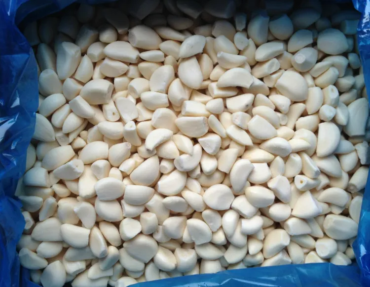 Obtenga los mejores dientes de ajo pelados IQF congelados, dados y puré de verduras congeladas a precios competitivos 2