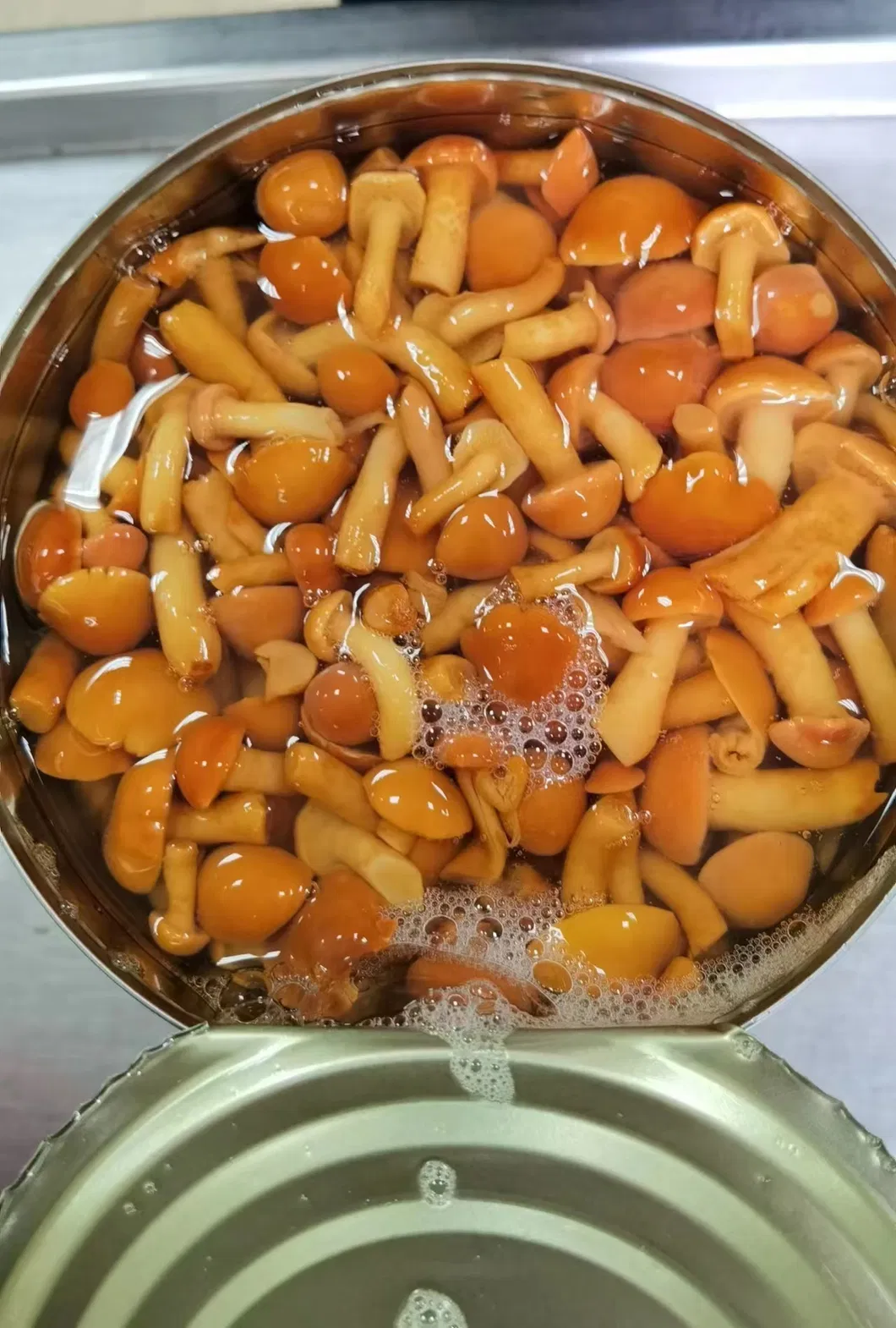 Deliciosos hongos congelados perfectos para sus necesidades de negocios Nameko en salmuera 0