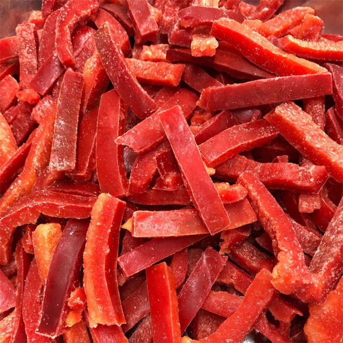 Fabricación profesional de pimientos morrones rojos congelados IQF, con certificación de calidad 2