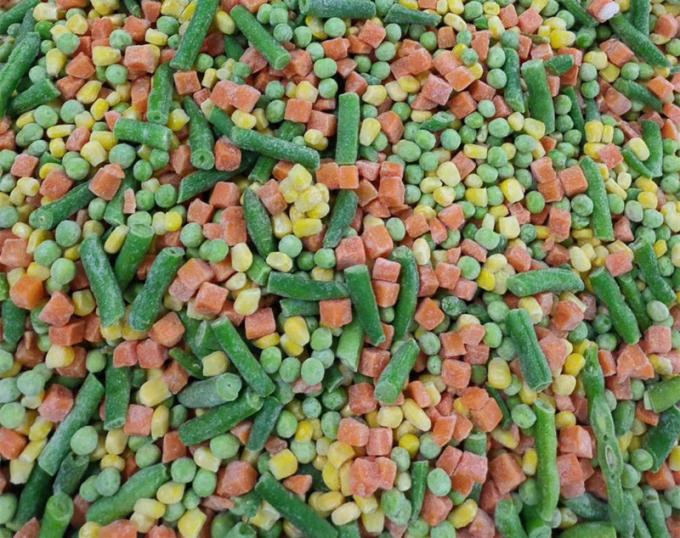 Vegetales Mixtos de California IQF 3-V&iacute;as Congelados Ingredientes Enteros Certificados BRC HALAL HACCP Ma&iacute;z Fresco en Cubos Fruta Picada Zanahoria) 2