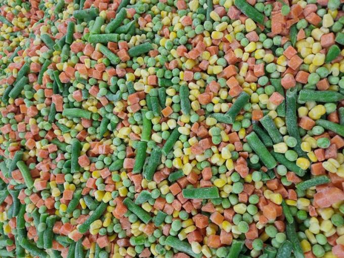 Vegetales Mixtos de California IQF 3-V&iacute;as Congelados Ingredientes Enteros Certificados BRC HALAL HACCP Ma&iacute;z Fresco en Cubos Fruta Picada Zanahoria) 4