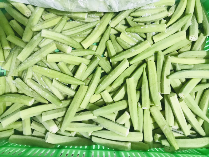 Okra Premium IQF de Dama Congelada, Entera y en Rodajas, para Cocinar, Proveedor Mayorista a Granel de Vietnam 0