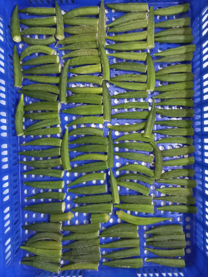 Okra Premium IQF de Dama Congelada, Entera y en Rodajas, para Cocinar, Proveedor Mayorista a Granel de Vietnam 3