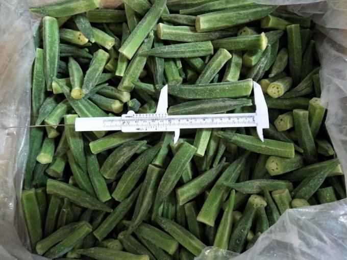 Okra Premium IQF de Dama Congelada, Entera y en Rodajas, para Cocinar, Proveedor Mayorista a Granel de Vietnam 4